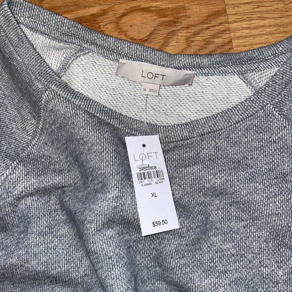 Loft sweatshirt with floral embellishments NWT - Picture 5 of 6